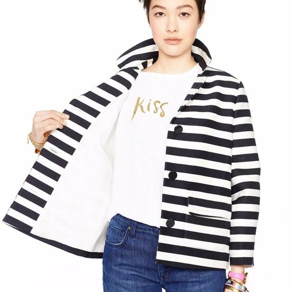 KATE SPADE New York LANDON Striped JACKET Fancy - Picture 2 of 5